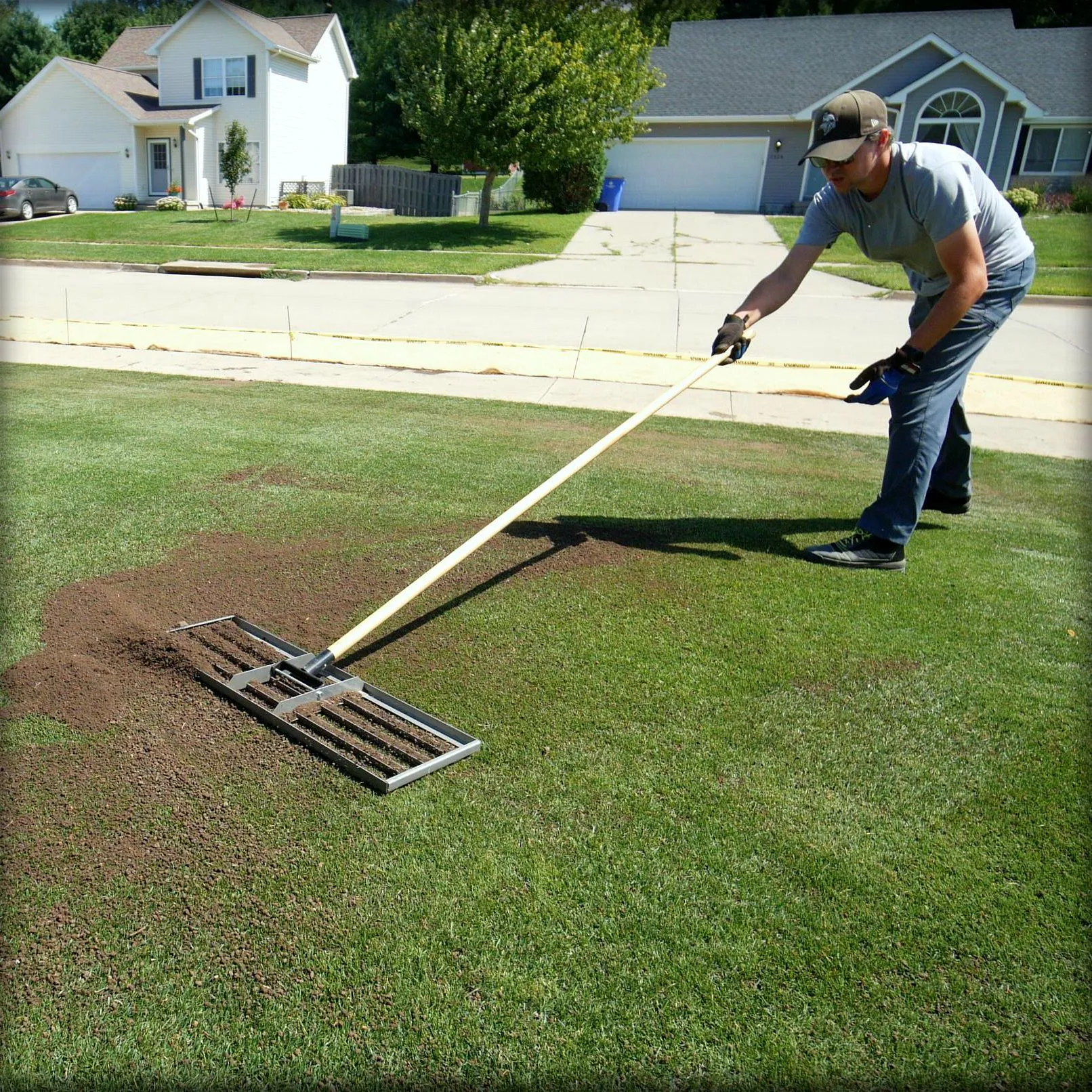 lawn leveling rake